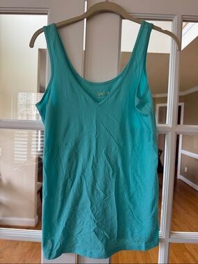Sleeveless V-Neck Tank Top - Teal